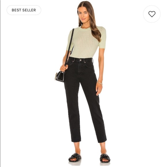 NWOT Free People Stove Pipe High Rise Jeans In Black Out Size 30 - Picture 1 of 10